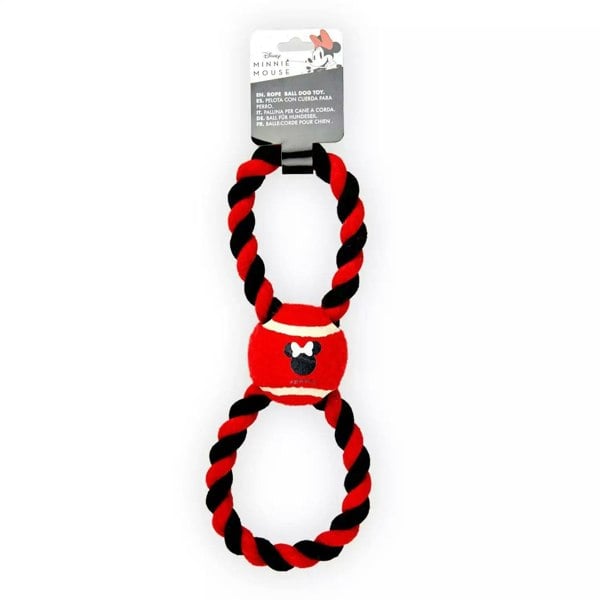 Cerda | Minnie Mouse Tennis Ball Rope Dog Toy
