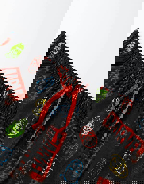 Marvel Mens Multicoloured Avengers Short Sleeve Long Leg Pyjama Set