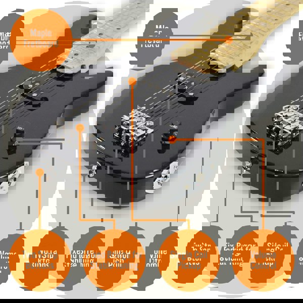 3rd Avenue Junior Electric Guitar Pack Electric Guitars#Colour_Black