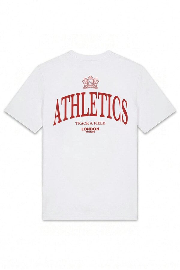 London Attitude Athletics Premium Graphic T-Shirt  in Red Print