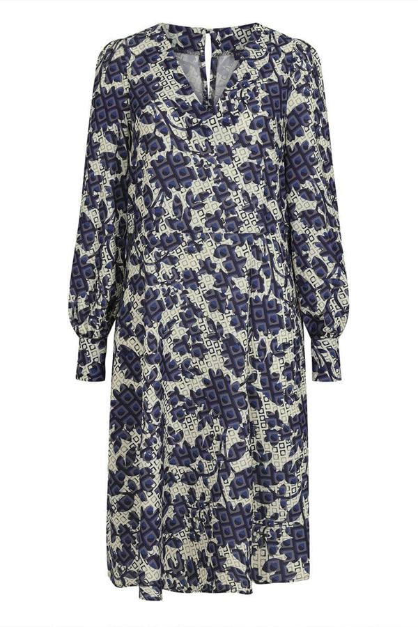 HotSquash Chiffon Loose Dress with V Neck