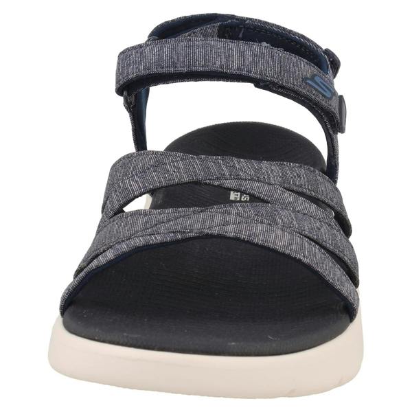 Skechers Ladies Skechers Goga Mat Hook and Loop Sandals Sunshine 141450