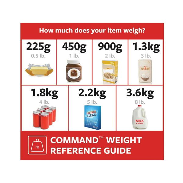 Command White Mini Hooks - Multi Colour - 