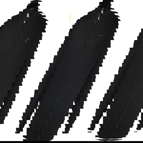 Duke Mens D555 Franco 1 Knitted Full Zip Kingsize Hoodie - Black