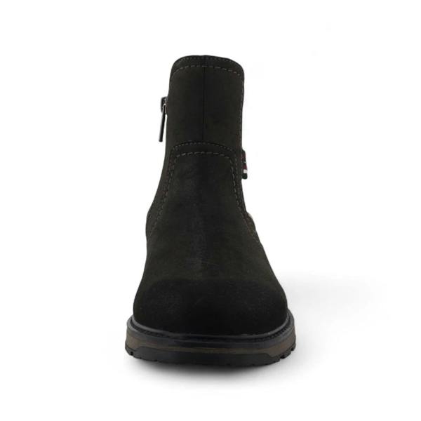 Men's Dark Grey Water-Resistant Chelsea Ankle Boots-TruClothing