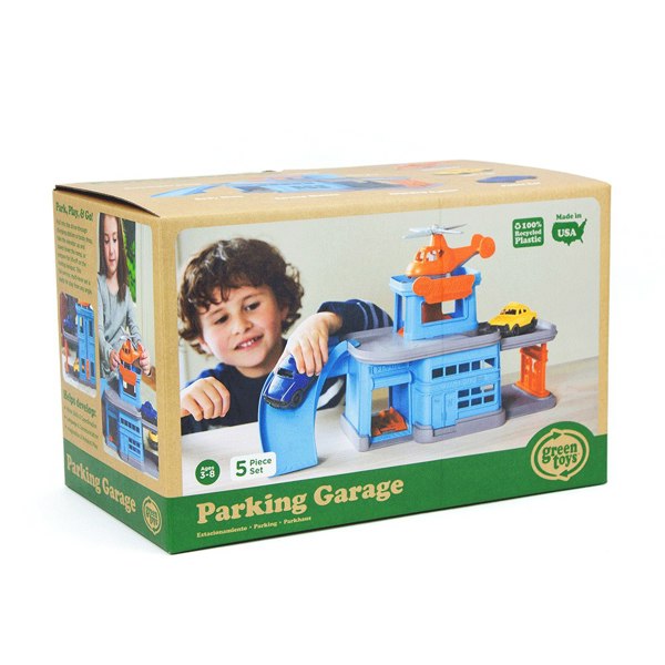 Green Toys Parking Garage Playset - Made From 100% Recycled Plastic