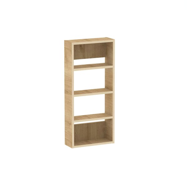 Decortie Rafina 4 Tier Wall Mounted Shelf Unit - Oak