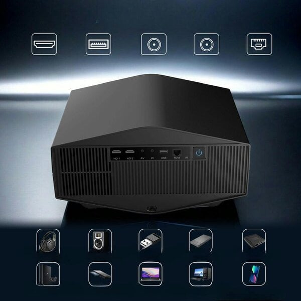 Everycom LCD projector Full HD 1080p – 700 ANSI lumens, 70-260 inches, Android 12, autofocus, 20W speakers