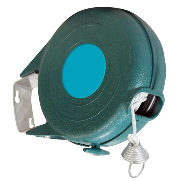 12m Retractable Reel Washing Line Outdoor Wall Mounted Extendable Clothes Line