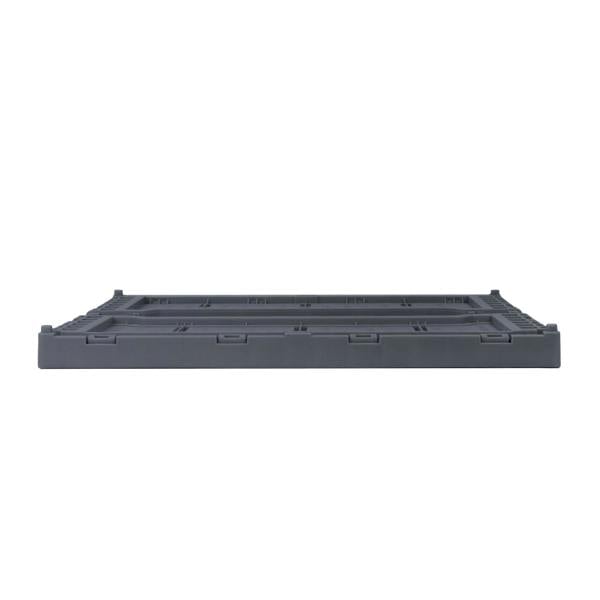 JVL STACKIT - Plastic Foldable Storage Crate - 14.5L - Grey