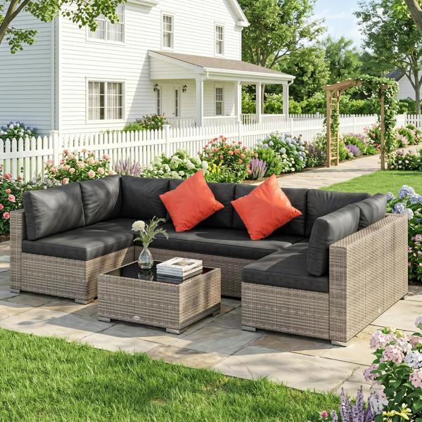Rattan Sofa Set