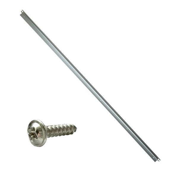 C Channel Awning Rail - 3 x 100cm strips OLPRO, close up for the screws used to attach rails to the campervan