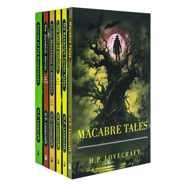 H. P Lovecraft 6 Books Macabre Tales, At the Mountains of Madness, The Call of Cthulhu & more