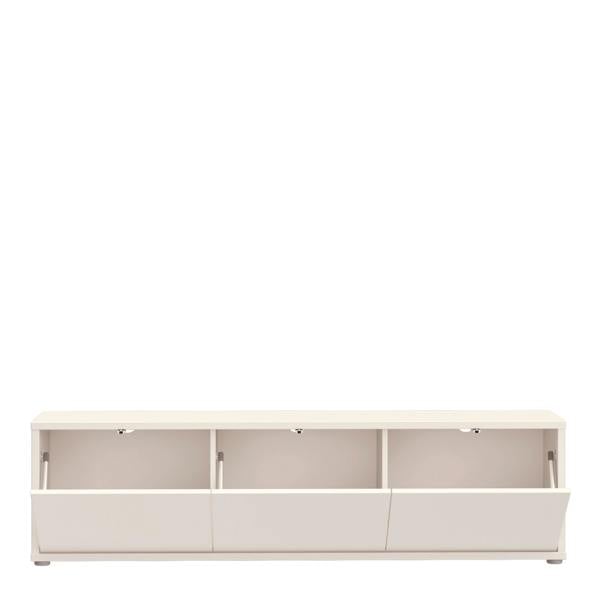 Furniture To Go Alice Springs Wide TV Cabinet with 3 Doors Push-to-Open in Sand