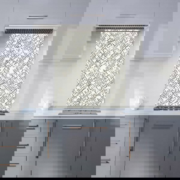 Warren Reed - Designer Monochrome Distressted Pattern Kitchen Splashback