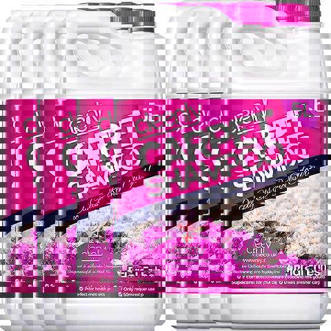 Cleenly Carpet Shampoo Cleaner Solution - Floral Fresh Fragrance - Safe for All Carpet Cleaning Machines 20L