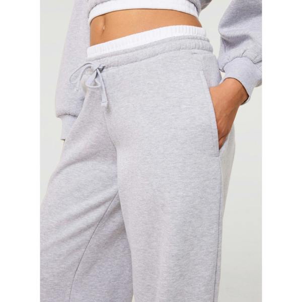 Pink Vanilla Contrast Waist Cuffed Joggers