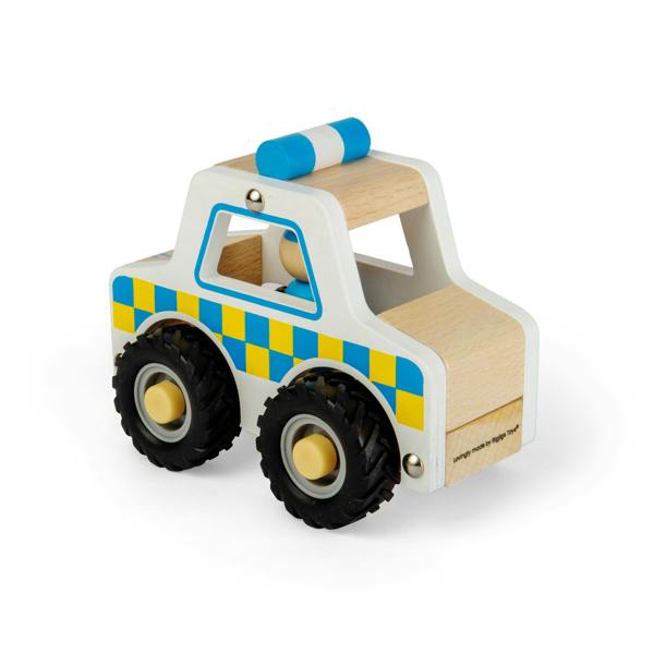 Bigjigs Toys Mini Wooden Police Car