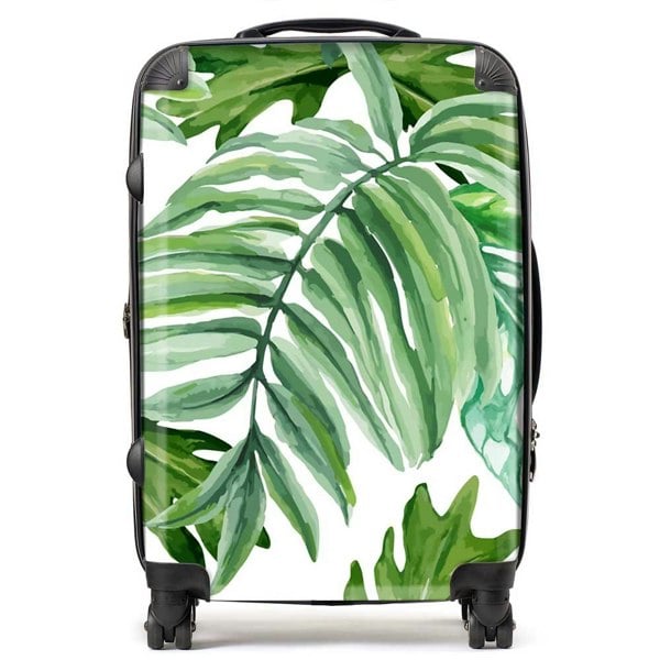 Warren Reed Exotic Rainforest Leaves Suitcase