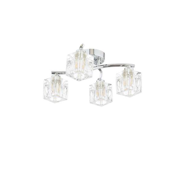 Pagazzi Lighting Coraline 4-Light Polished Chrome Semi-Flush Ceiling Light
