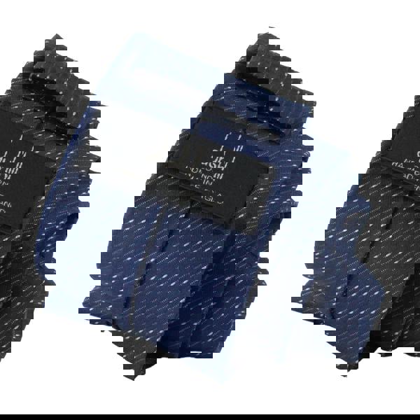 Dunhill luxurious woven silk tie in a corded stripe pattern