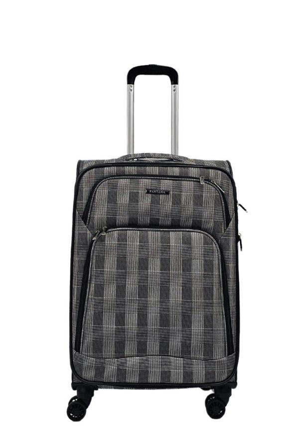 Eagle Luggage Lightweight Print Suitcases 8 Wheel Luggage Travel Soft Bags Set