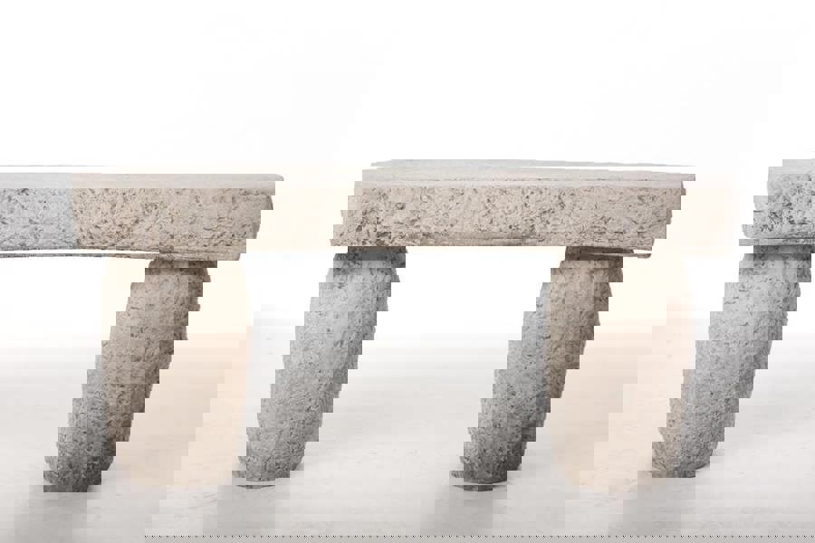 Carved Bench and York Bird Bath Great Value 2pc Set