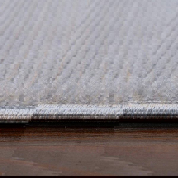 Carmel Grey-Cream Striped Rug | 6020