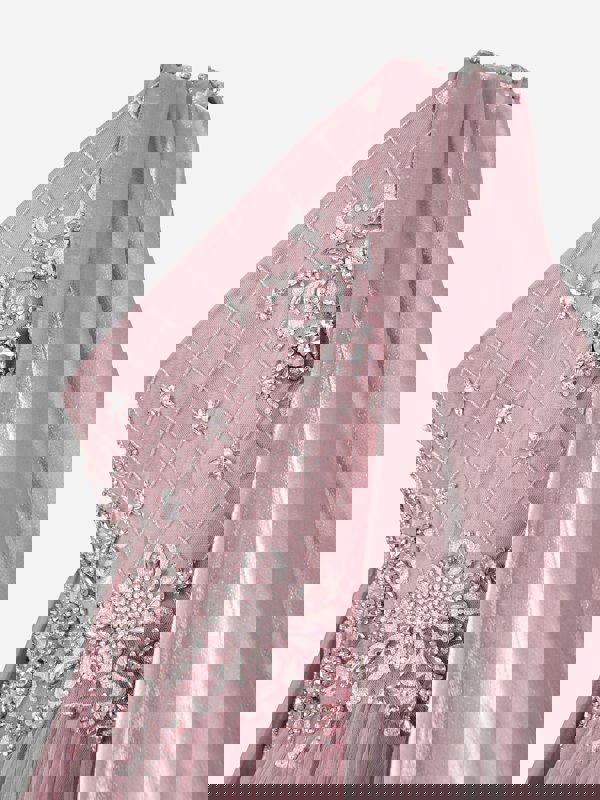 Maison Ava Girls Belinda Occasion Dress in Purple