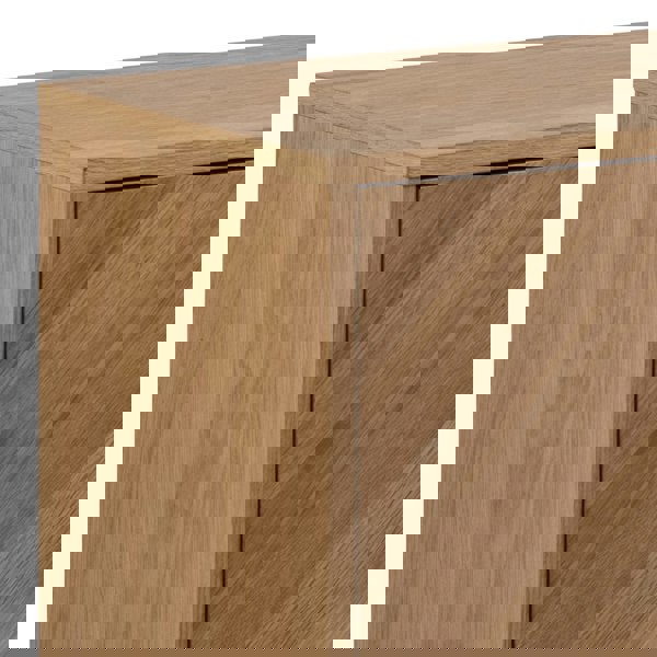 Furniture To Go Brighton 3 Door Sideboard in Oak with Herringbone Effect