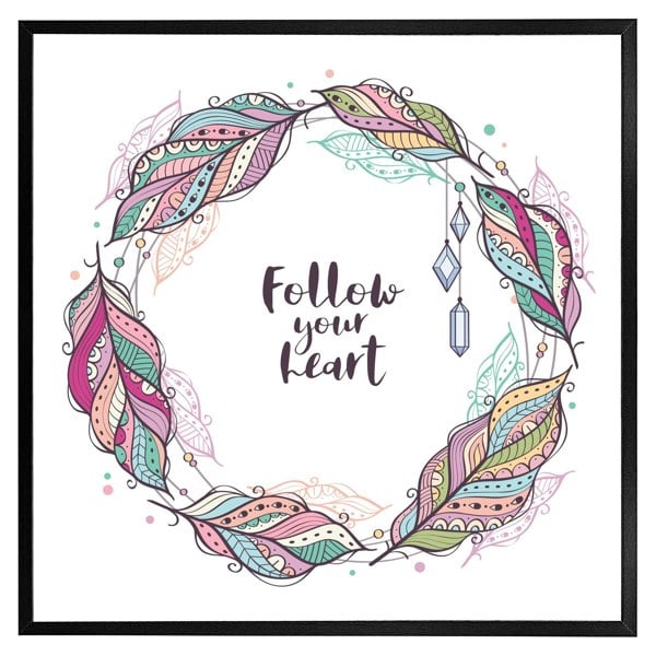 Benjamin Tate Design Follow your heart (Picutre Frame)