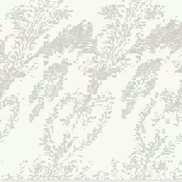 Laura Ashley Josette Wallpaper - Dove Grey & White - 10m