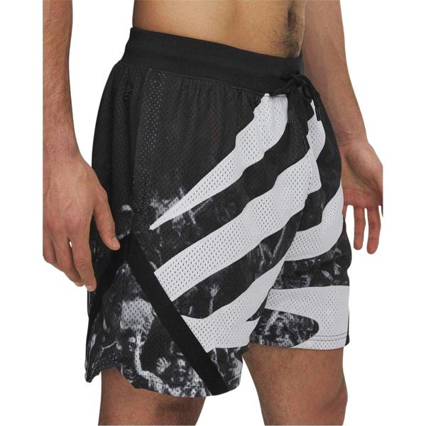 Under Armour Mens Basketball Shorts - Black/White - 