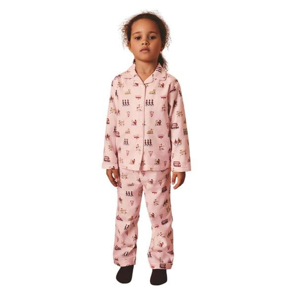 Cath Kidston Girls Button-Down Pyjama Set - Pink - 