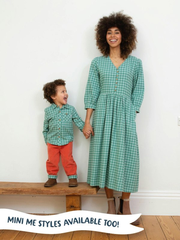 Kite Organic Marshwood Flannel Check Blouse