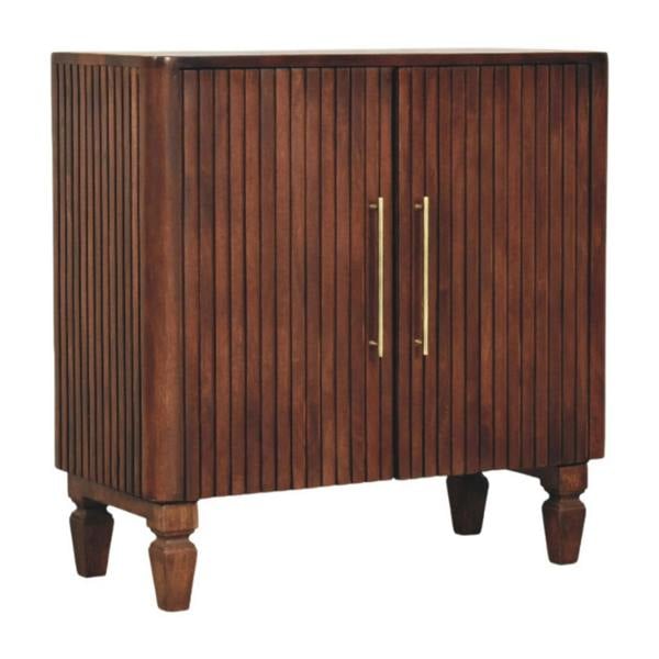 Artisan Furniture Solid Wood Cavallo Cabinet, 2 Doors, Brown