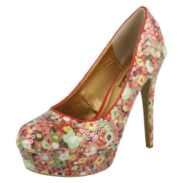 Spot On Ladies Spot On Platform Stilletto Shoe