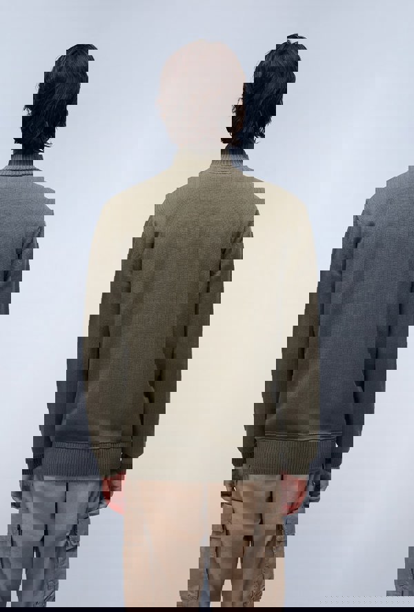 Napapijri Berti Full-Zip Jumper - Green Tea Leaf