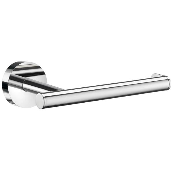 Polished chrome toilet roll holder