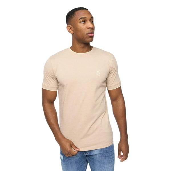 Crosshatch Mens Einstip T-Shirt - Stone Marl