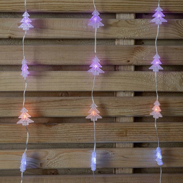 Samuel Alexander 1.2m x 1.2m Light up FlexiBrights Christmas Tree Curtain Lights with 108 Rainbow LEDs