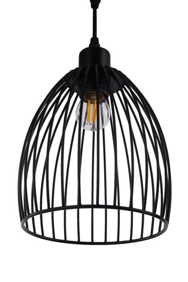 Living and Home Black Modern Industrial Style 3-head Floor Lamp with Irregular Shade