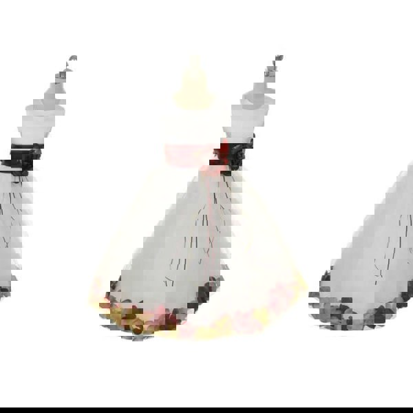 Kenza dress with Burgundy Petal Colour and Sash