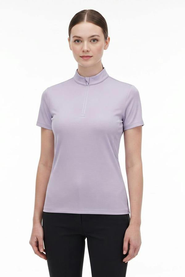 Anniou Women's Short Sleeve Golf Polo - purple