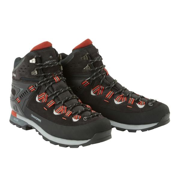 Craghoppers Unisex Adult Dura Pro Suede Hiking Boots - Black Pepper/Sienna Red - 