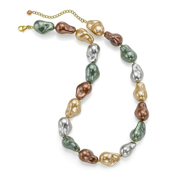 Pia Nature's Path Baroque Shell Pearl Necklace