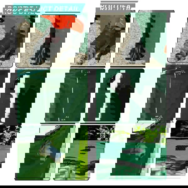 Gr8 Garden Collapsible 250L PVC Garden Water Butt Portable Rainwater Tank with Zipped Lid & Drain Tap