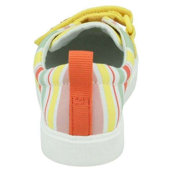 Clarks Childrens Clarks Hook & Loop Fastening Canvas Shoes City Bright