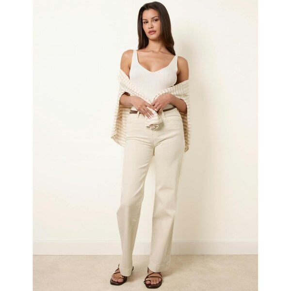 Blue Vanilla Hem Wide Leg Soft Jeans