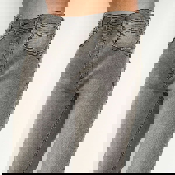 Crosshatch Sheldons Slim Fit Jeans Light Grey